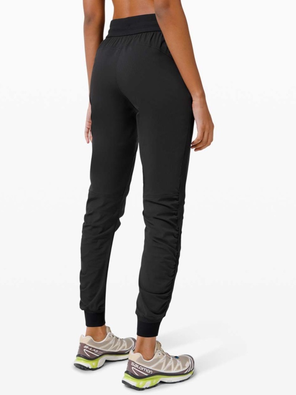 Lululemon Beyond the Studio Jogger Black Ruched Athleisure Workout Gym-8